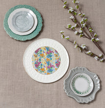 Load image into Gallery viewer, Botanicals- stack of vintage display plates
