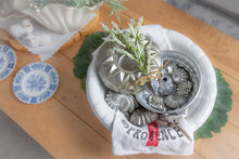 Load image into Gallery viewer, C'est si bon- ironstone basin filled with tart pans