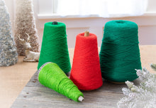 Load image into Gallery viewer, Christmas Wrap- red and green thread spools
