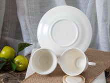 Load image into Gallery viewer, Golden Wheat- Homer Laughlin creamer, sugar bowl and plate