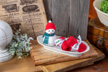 Load image into Gallery viewer, Holiday Kitsch- ironstone tray w/festive filler
