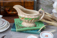Load image into Gallery viewer, Indiana Harvest- stained ironstone wheat gravy boat