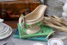 Load image into Gallery viewer, Indiana Harvest- stained ironstone wheat gravy boat