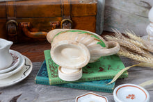 Load image into Gallery viewer, Indiana Harvest- stained ironstone wheat gravy boat