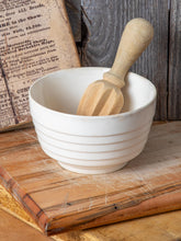 Load image into Gallery viewer, Ridges In My Soup- ironstone bowl w/lemon juicer