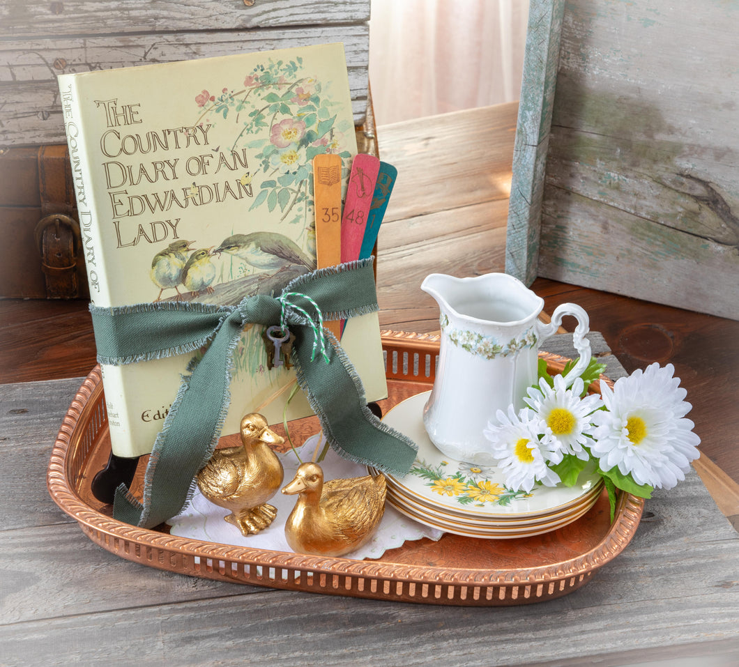 Spring Time in the Country- coffee table vignette