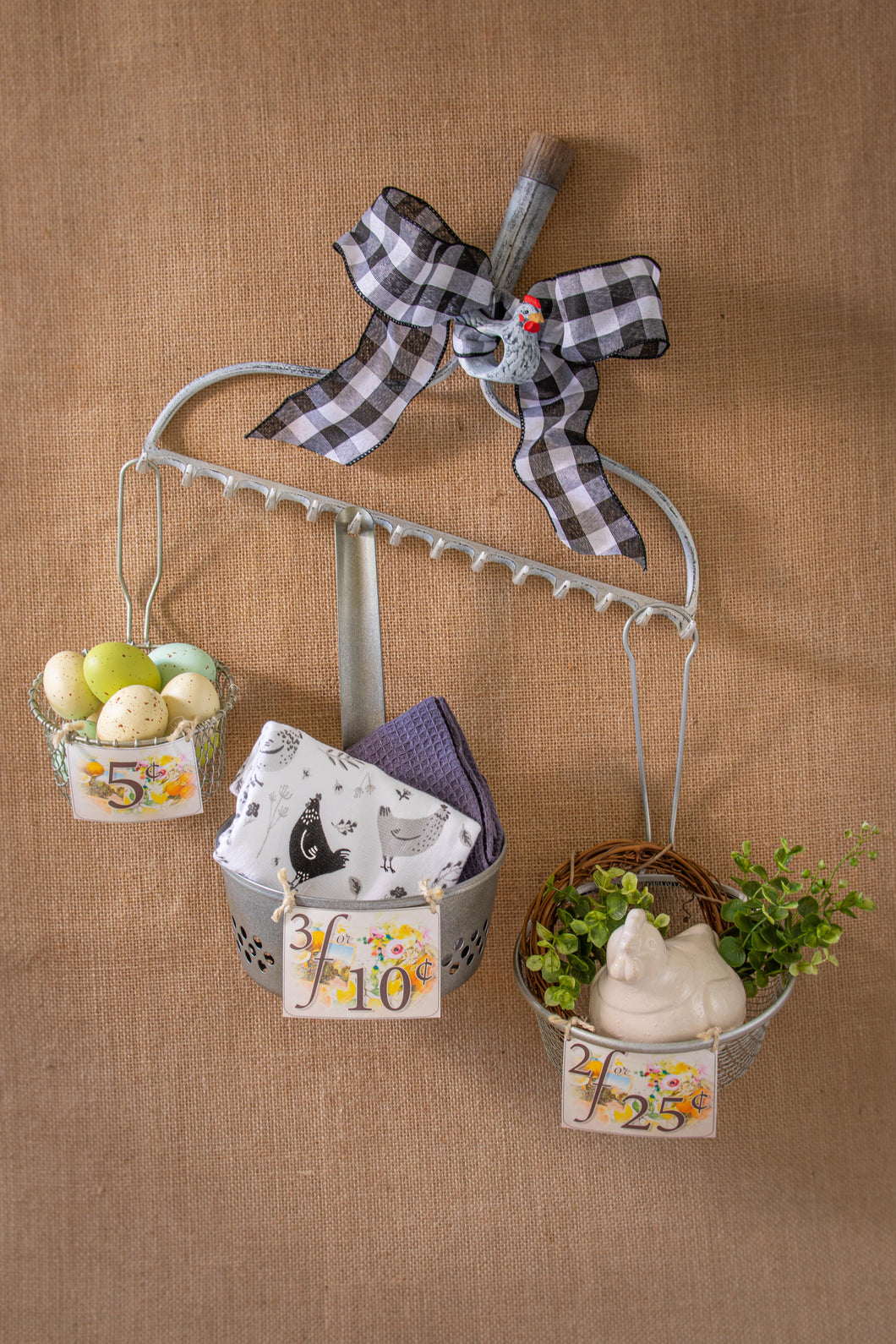 Basket of Eggs- chicken themed wall decor