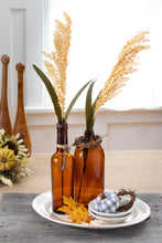 Load image into Gallery viewer, Amber Waves- amber bottles w/ironstone platter and fruit bowls