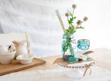 Load image into Gallery viewer, Turquoise and Thistle- vintage turquoise canning jars