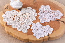 Load image into Gallery viewer, Stitched Up Heart -heart shaped doilies