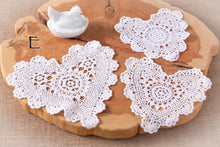 Load image into Gallery viewer, Stitched Up Heart -heart shaped doilies