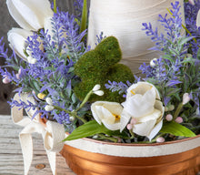 Load image into Gallery viewer, Dreaming in Lavender- copper mold floral arrangement