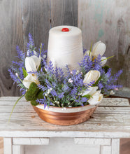 Load image into Gallery viewer, Dreaming in Lavender- copper mold floral arrangement