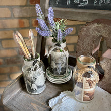 Load image into Gallery viewer, Glimpses of Farm Life- decorated jars with cows, sheep, or goats