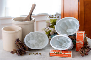 Steamed Pudding- ironstone pudding molds