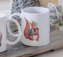 Load image into Gallery viewer, Woodland Creatures- festive coffee mugs