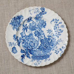 Blue and White- stack of vintage display plates