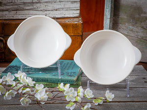 Gladding McBean- 2 covered swirl dishes