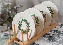 Load image into Gallery viewer, Holly Berry- Scio Pottery Christmas dessert plates
