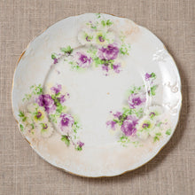 Load image into Gallery viewer, Pansy for your Thoughts- stack of vintage display plates
