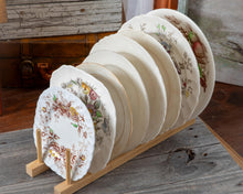Load image into Gallery viewer, Summer Garden- stack of vintage display plates
