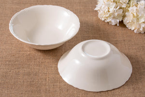 Ivory Calm- two cream serving bowls