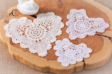 Load image into Gallery viewer, Stitched Up Heart -heart shaped doilies
