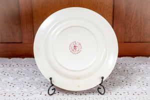 Gather at the Farm for Thanksgiving-  vintage red turkey plate