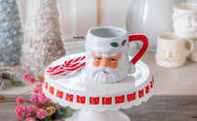 Load image into Gallery viewer, Must Be Santa- vintage Santa mugs
