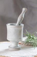 Load image into Gallery viewer, Apothecary- wooden mortar and pestle
